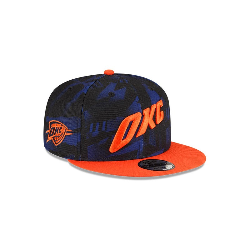 Youths Oklahoma City Thunder New Era NBA 24 City Edition 9FIFTY Snapback Hat