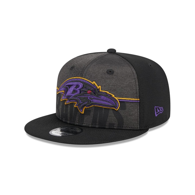 Baltimore Ravens New Era NFL 23 Training Camp 9FIFTY Snapback Hat – Black