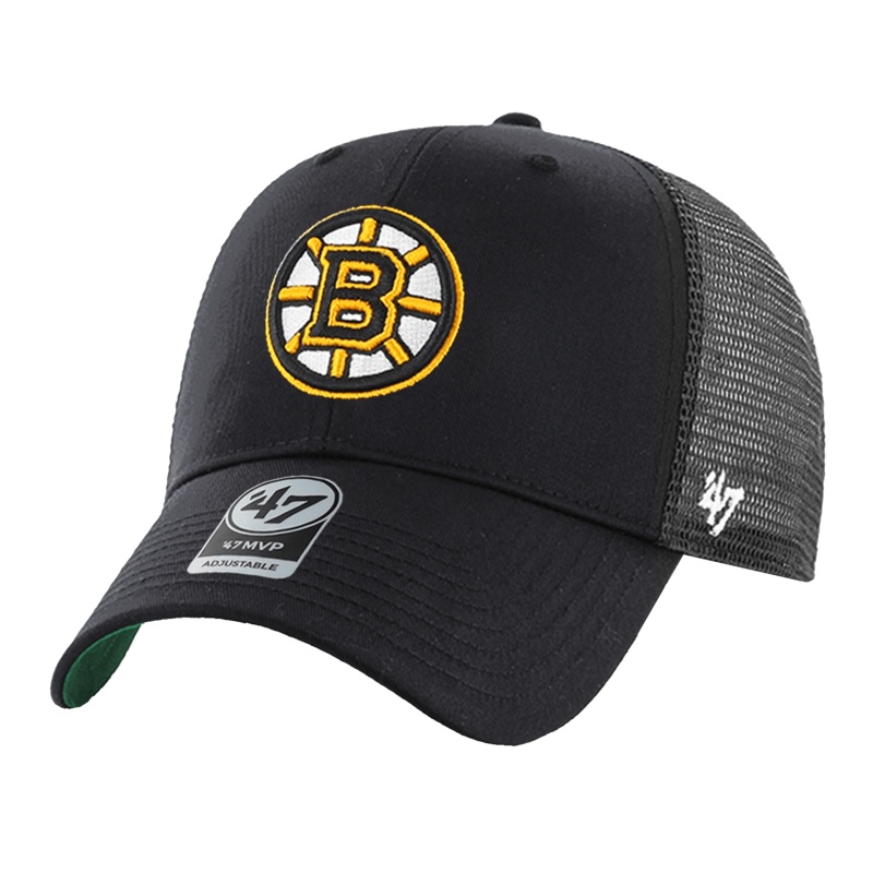 Boston Bruins ’47 NHL Branson MVP Trucker Snapback Hat – Black