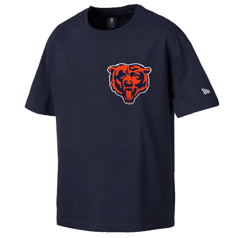 Chicago Bears New Era NFL Logo Select Oversized T-Shirt – Navy