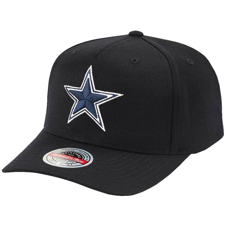 Dallas Cowboys Mitchell & Ness NFL Logo Classic Red Snapback Hat – Black