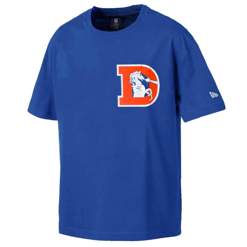 Denver Broncos New Era NFL Logo Select Oversized T-Shirt – Blue