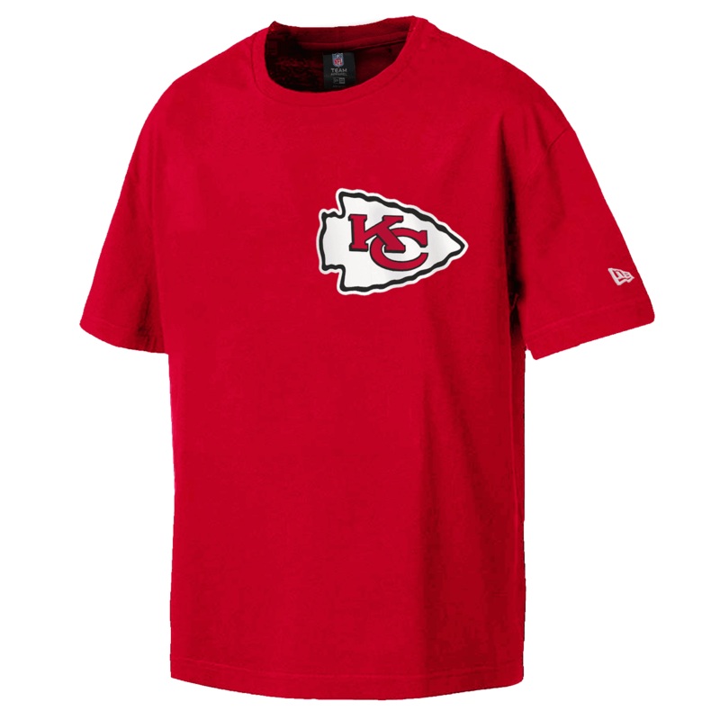 Kansas City Chiefs New Era NFL Logo Select Oversized T-Shirt – Red