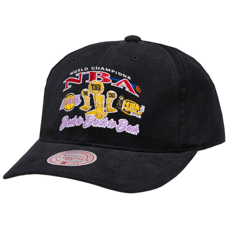 Los Angeles Lakers Mitchell & Ness NBA Finals Deadstock Snapback Hat – Black