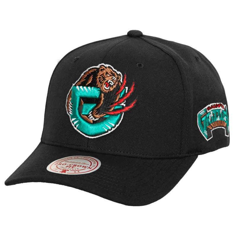 Memphis Grizzlies Mitchell & Ness NBA HWC Icon Pro Crown Snapback Hat – Black