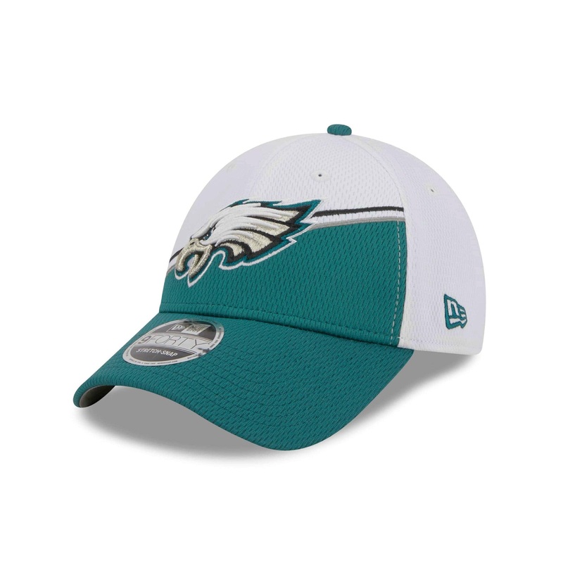 Philadelphia Eagles New Era NFL 23 Sideline 9FORTY Stretch-Snap Hat – White