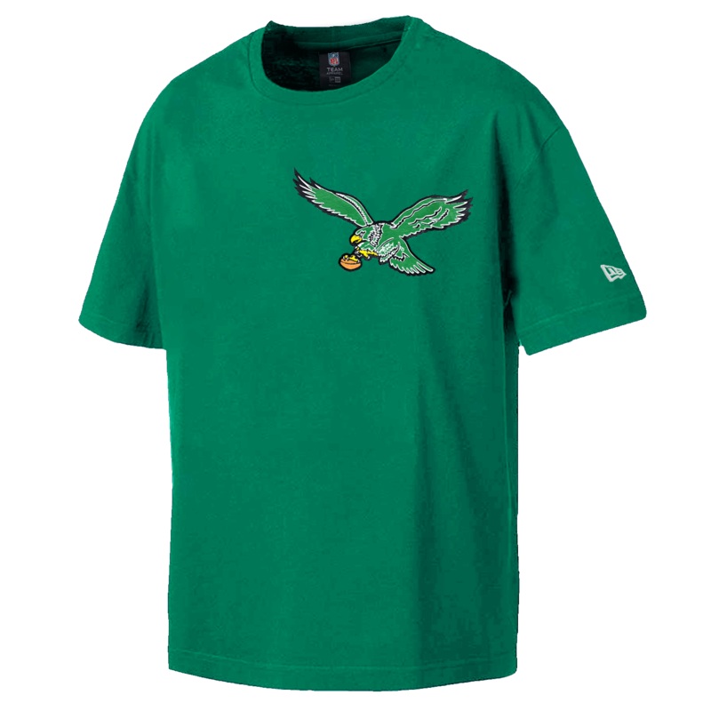 Philadelphia Eagles New Era NFL Logo Select Oversized T-Shirt – Green