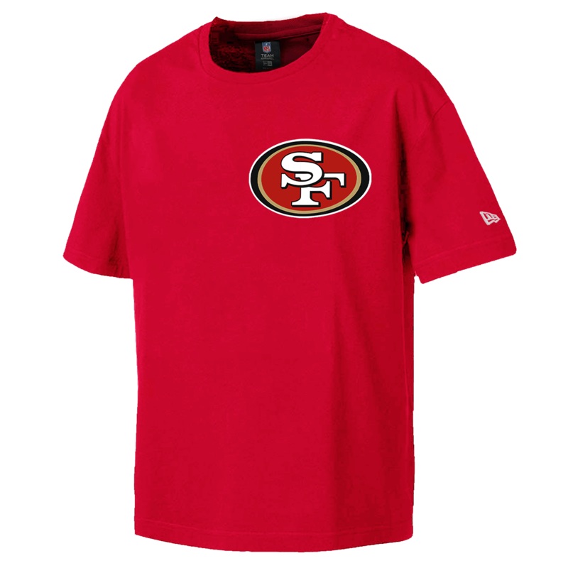 San Francisco 49ers New Era NFL Logo Select Oversized T-Shirt – Red