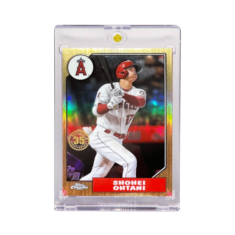 Shohei Ohtani Los Angeles Angels Topps MLB 22 Chrome 35th Anniv Refractor Card