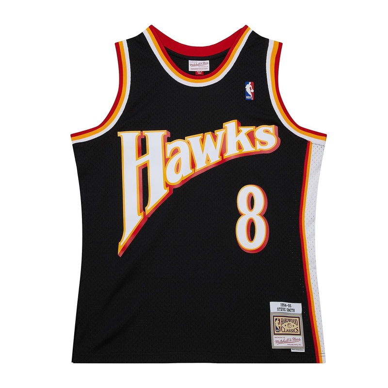Steve Smith Atlanta Hawks Mitchell & Ness NBA 94-95 Swingman Jersey – Black