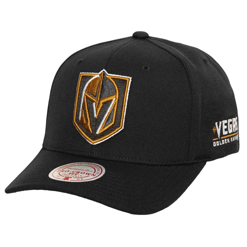 Vegas Golden Knights Mitchell & Ness NHL Icon Pro Crown Snapback Hat – Black