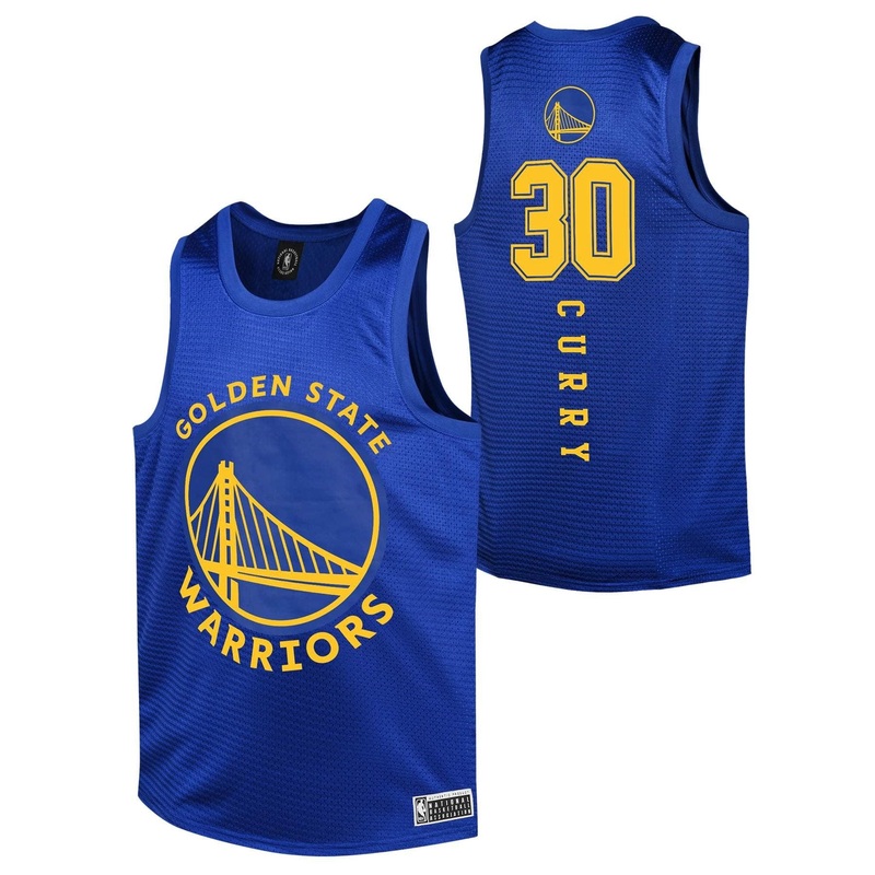 Youths Steph Curry Golden State Warriors NBA Essentials Mesh Jersey – Blue