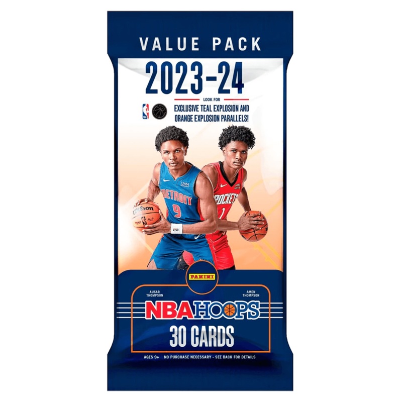 2023-24 NBA Panini Hoops Basketball Trading Card Value Pack
