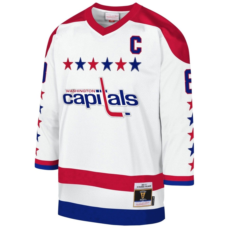 Alexander Ovechkin Washington Capitals Mitchell & Ness NHL 2012 Blue Line Jersey – White