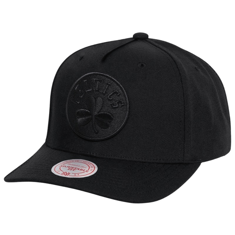 Boston Celtics Mitchell & Ness NBA All Black MVP Snapback Hat – Black