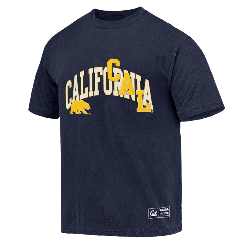 California Golden Bears NCAA Collage Vintage T-Shirt – Faded Navy