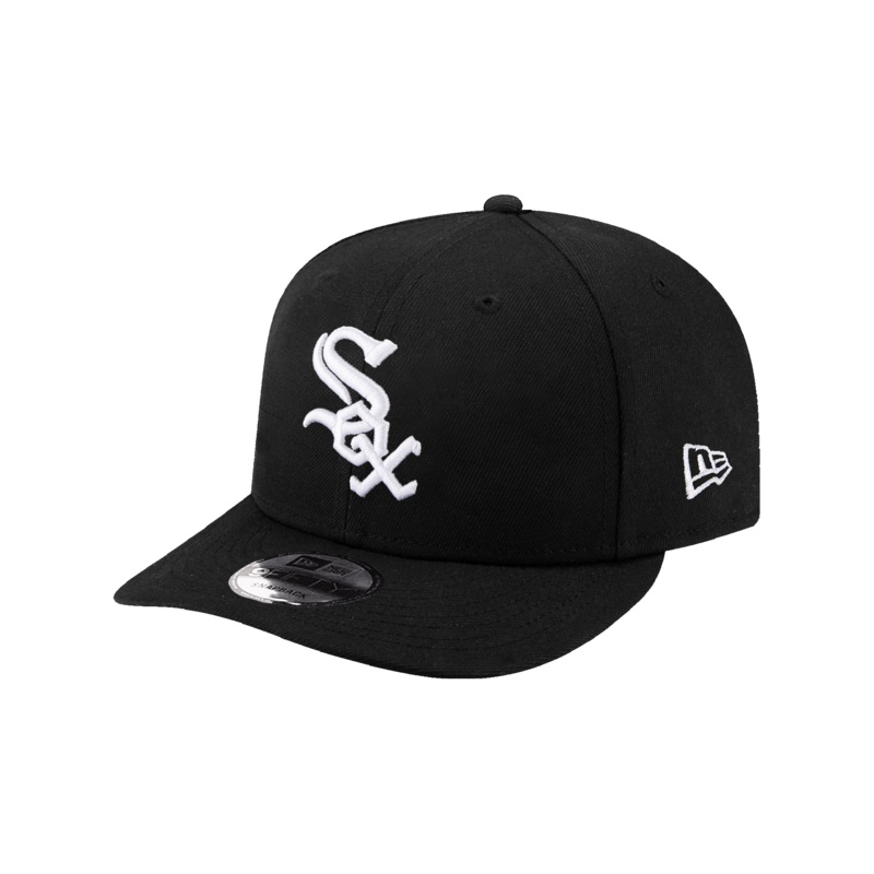 Chicago White Sox New Era MLB Team 9FIFTY Pre-Curved Snapback Hat – Black