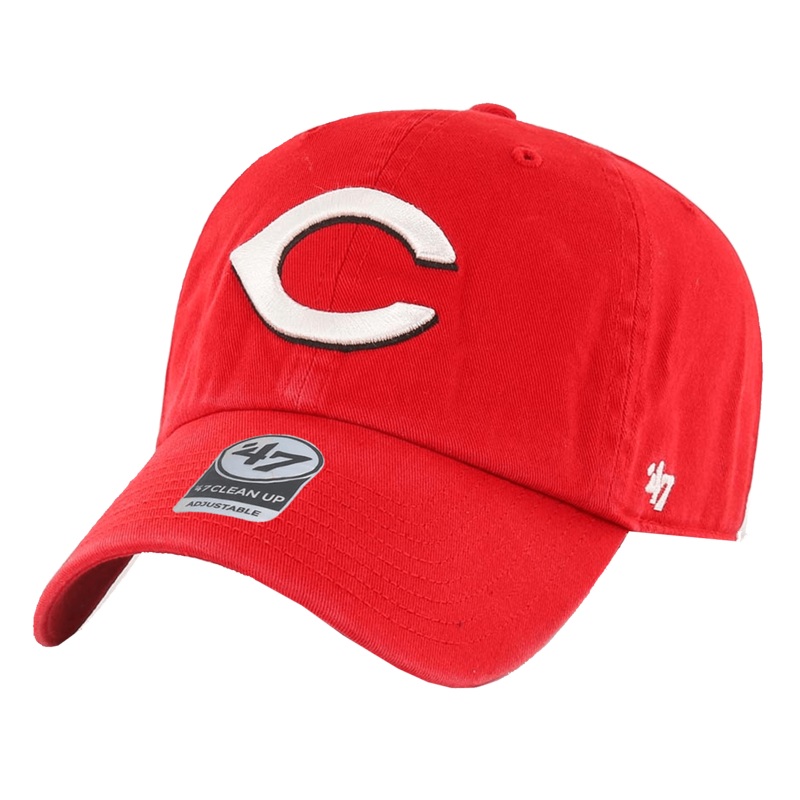 Cincinnati Reds ’47 MLB Team Clean Up Strapback Hat – Red