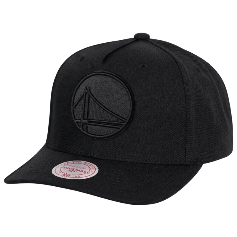 Golden State Warriors Mitchell & Ness NBA All Black MVP Snapback Hat – Black