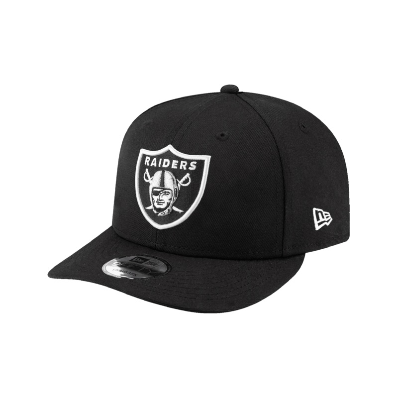 Las Vegas Raiders New Era NFL Team 9FIFTY Pre-Curved Snapback Hat – Black