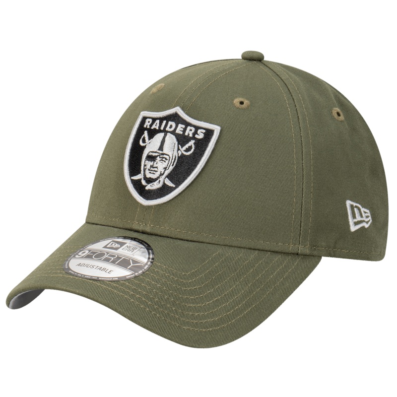 Las Vegas Raiders New Era NFL Tonal Logo 9FORTY Strapback Hat – Olive