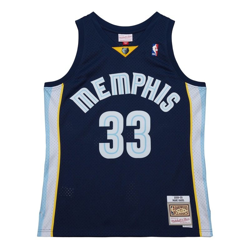 Marc Gasol Memphis Grizzlies Mitchell & Ness NBA 08-09 Swingman Jersey – Navy
