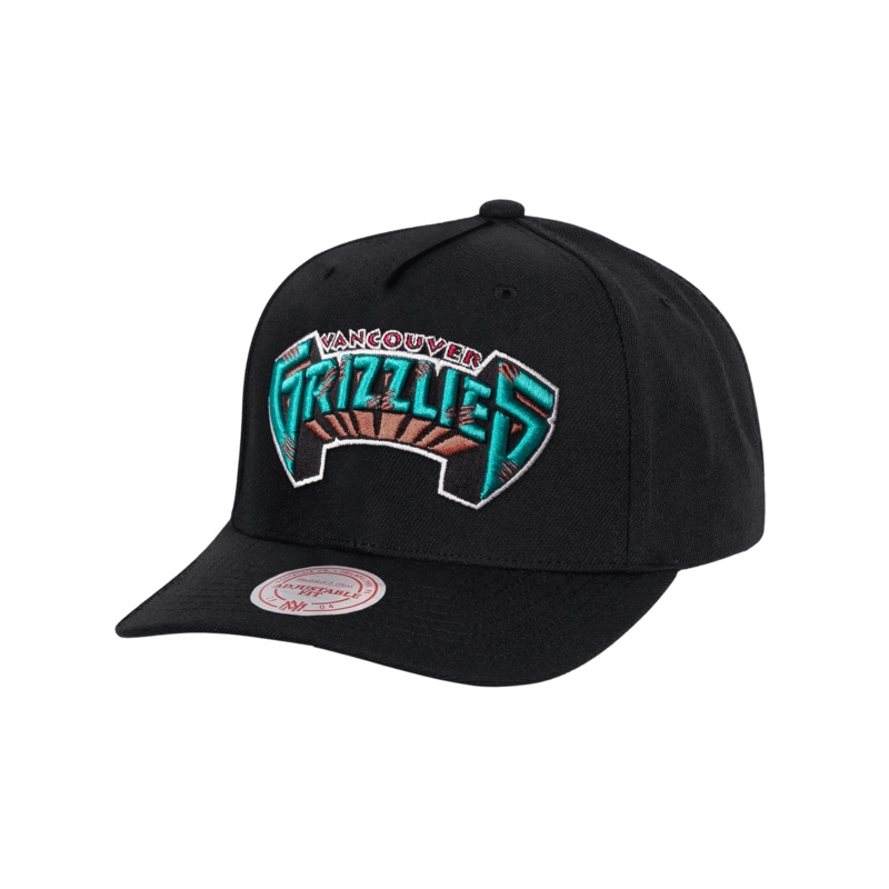 Memphis Grizzlies Mitchell & Ness NBA HWC Wordmark MVP Snapback Hat – Black