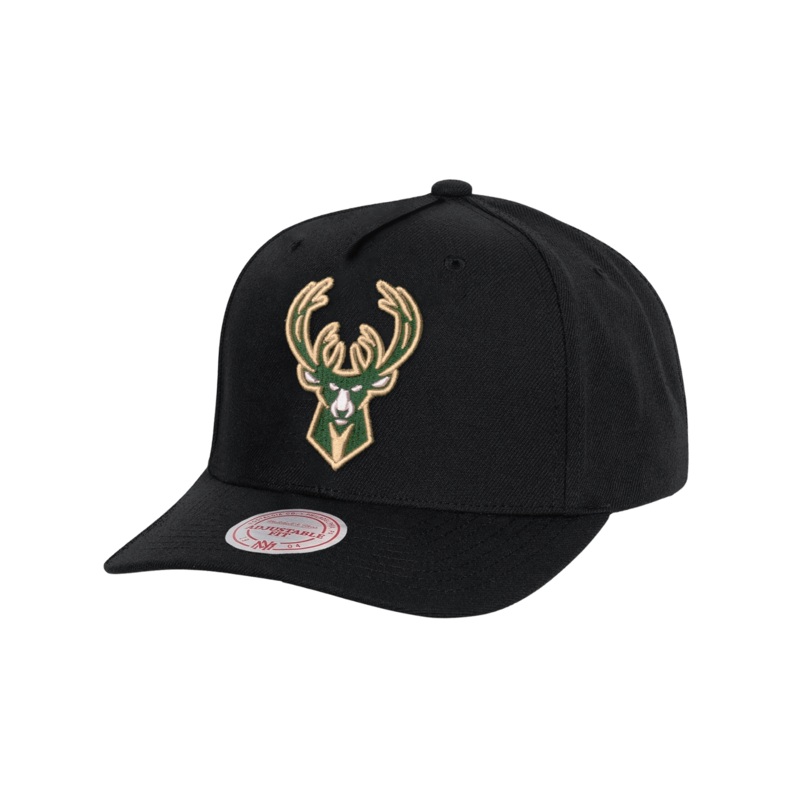 Milwaukee Bucks Mitchell & Ness NBA Team MVP Snapback Hat – Black