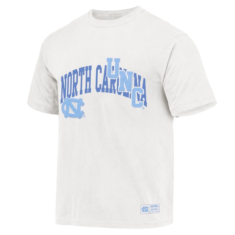 North Carolina Tar Heels NCAA Collage Vintage T-Shirt – Vintage White