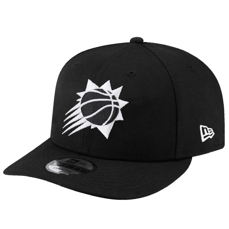 Phoenix Suns New Era NBA Black & White 9FIFTY Pre-Curved Snapback Hat