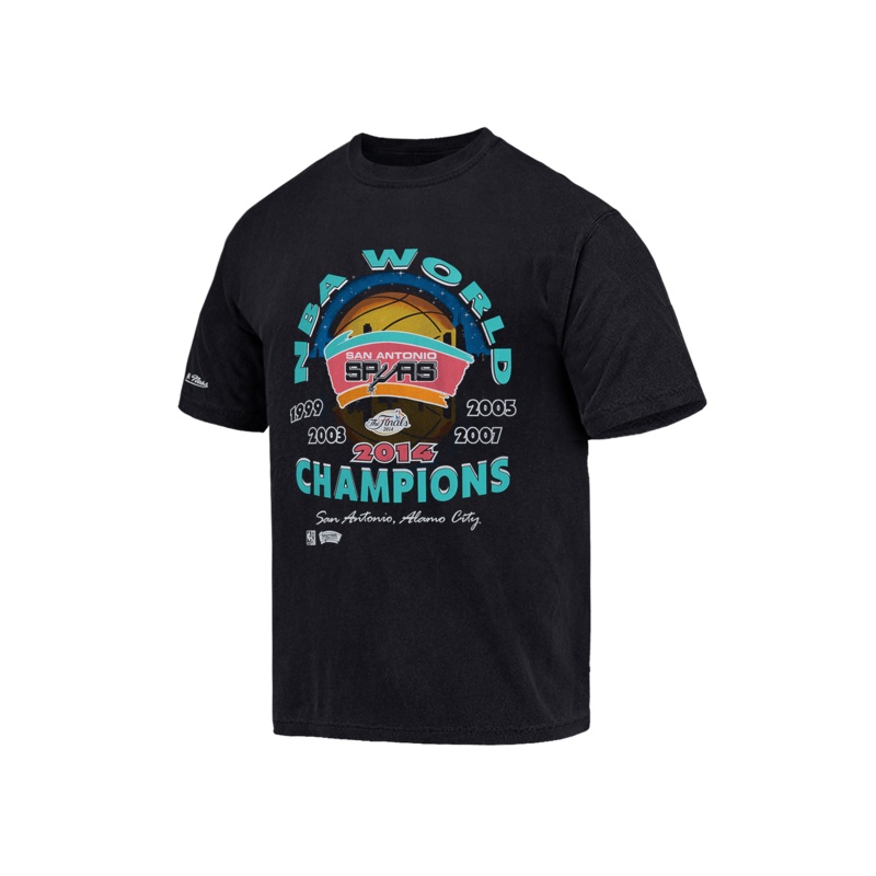 San Antonio Spurs Mitchell & Ness NBA 14 Champs Tour Vintage T-Shirt – Vintage Black