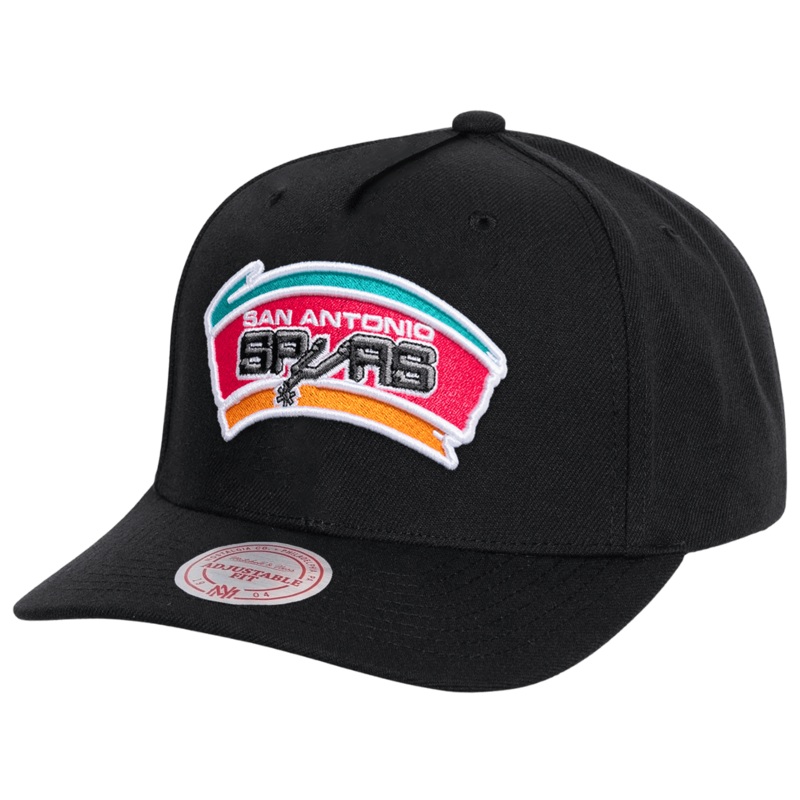 San Antonio Spurs Mitchell & Ness NBA Team HWC MVP Snapback Hat – Black