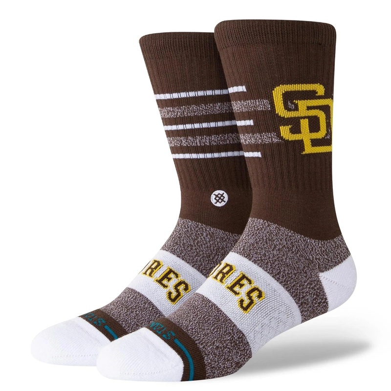 San Diego Padres Stance MLB Closer Crew Socks – Brown