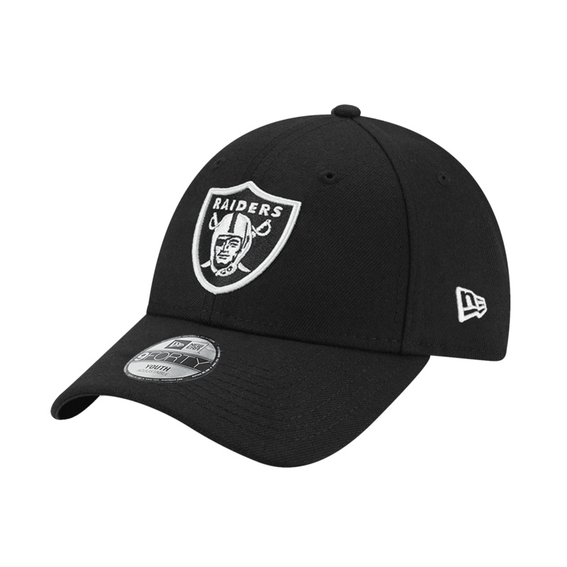 Youths Las Vegas Raiders New Era NFL Team 9FORTY Snapback Hat – Black