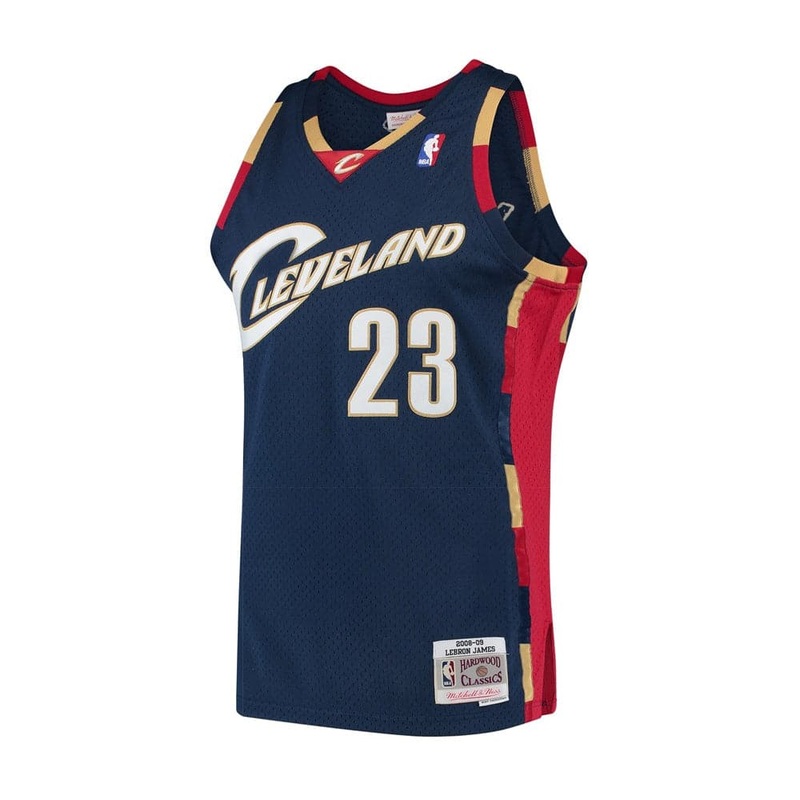 Youths LeBron James Cleveland Cavaliers Mitchell & Ness NBA 08-09 Swingman Jersey – Navy