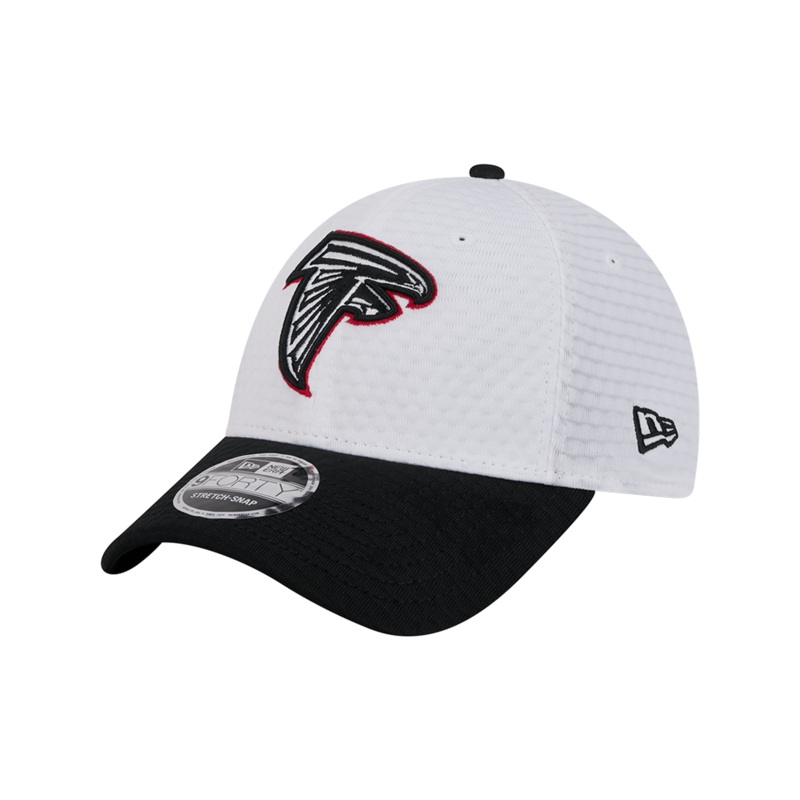 Atlanta Falcons New Era NFL 24 Training 9FORTY Stretch-Snapback Hat – White