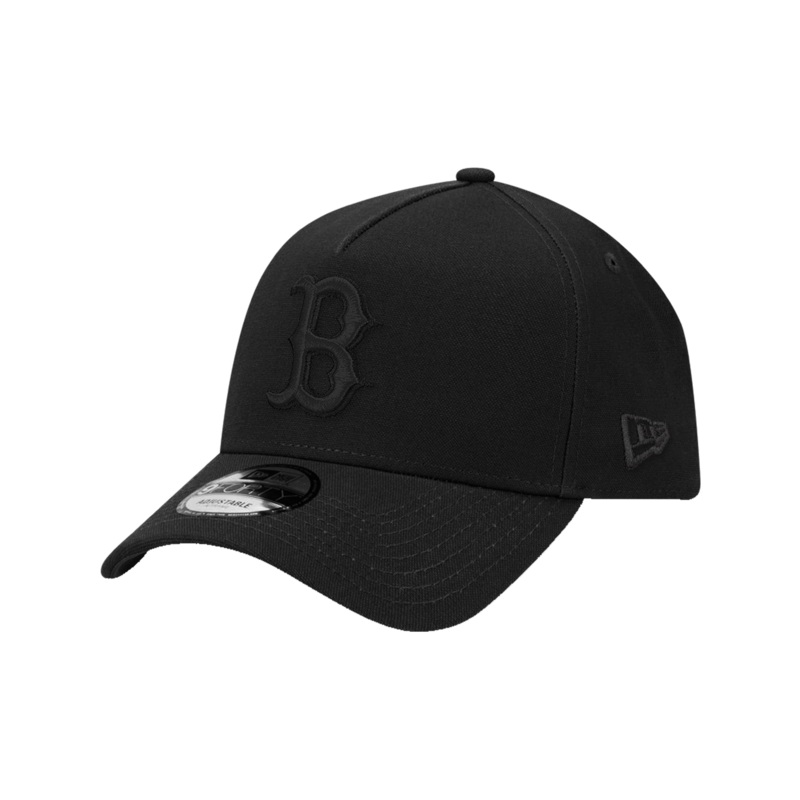 Boston Red Sox New Era MLB Black on Black 9FORTY A-Frame Snapback Hat