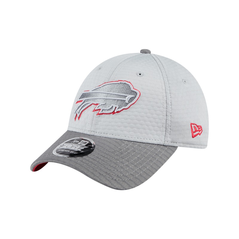 Buffalo Bills New Era NFL 24 Training 9FORTY Stretch-Snapback Hat – Grey