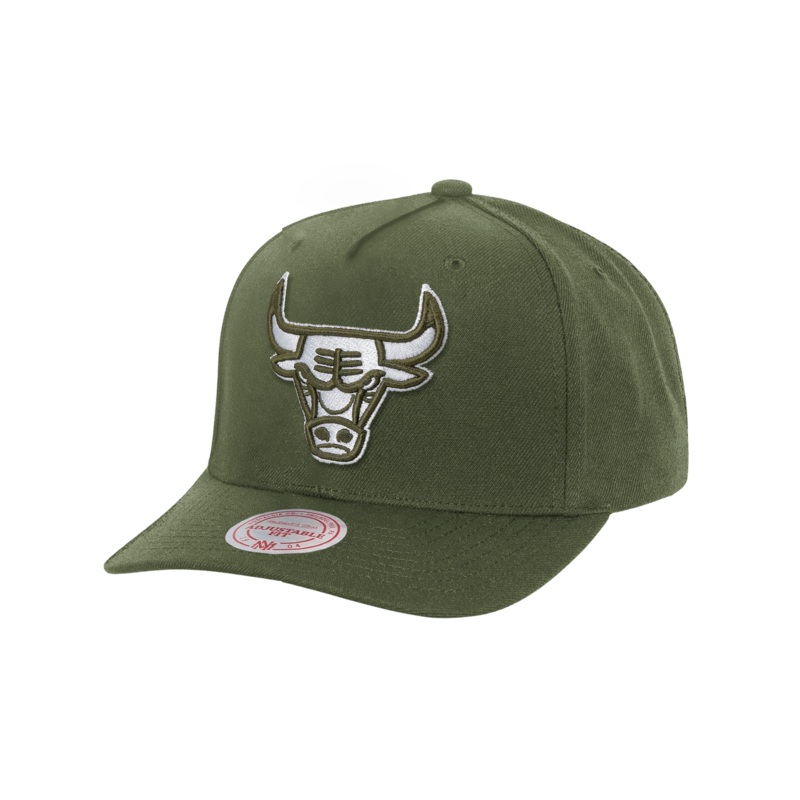 Chicago Bulls Mitchell & Ness NBA Tonal MVP Snapback Hat – Olive