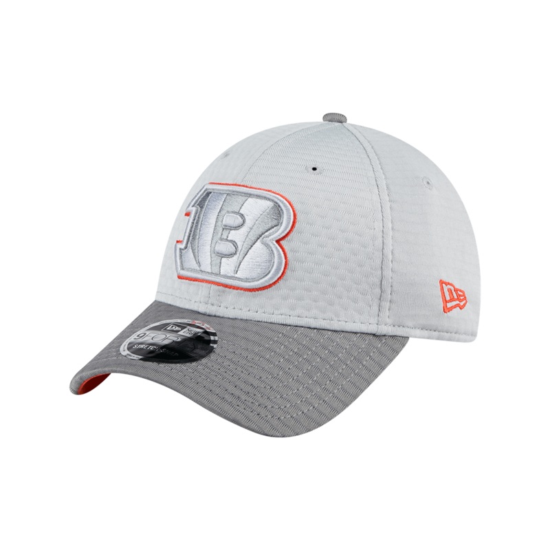 Cincinnati Bengals New Era NFL 24 Training 9FORTY Stretch-Snapback Hat – Grey