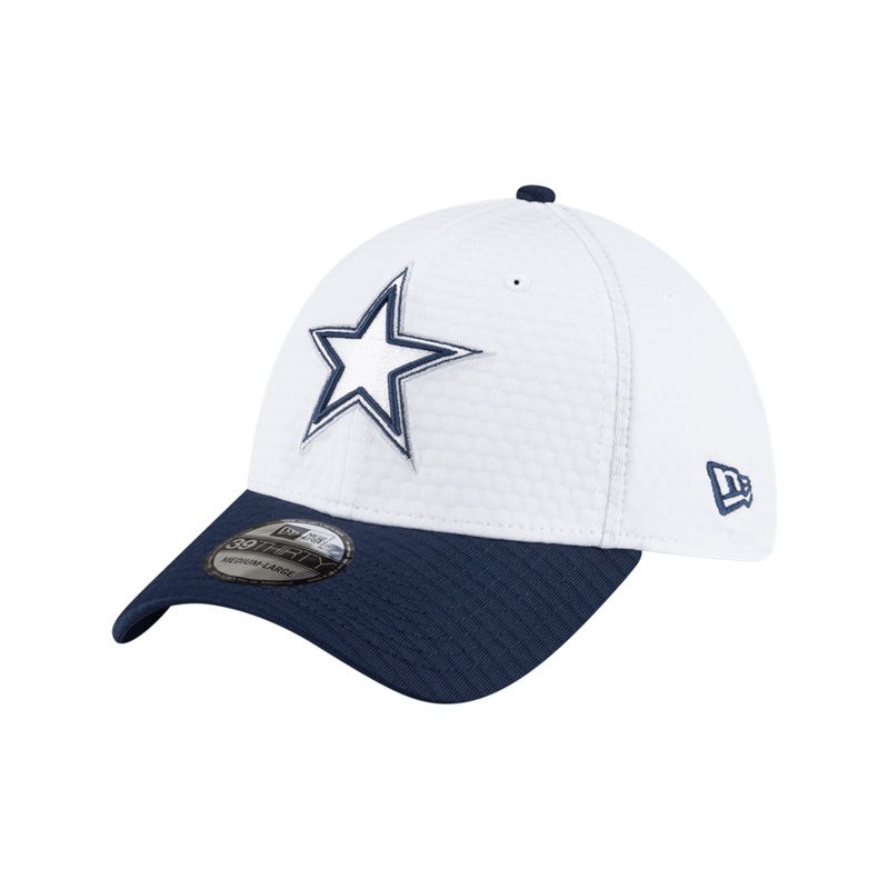 Dallas Cowboys New Era NFL 24 Training 39THIRTY Stretch-Fit Hat – White