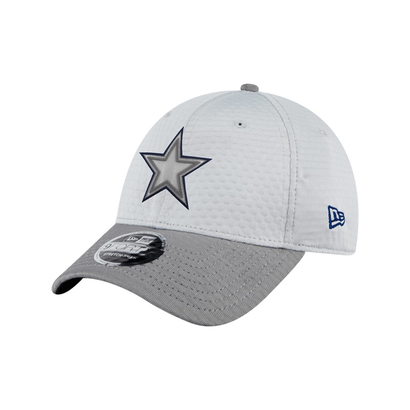 Dallas Cowboys New Era NFL 24 Training 9FORTY Stretch-Snapback Hat – Grey