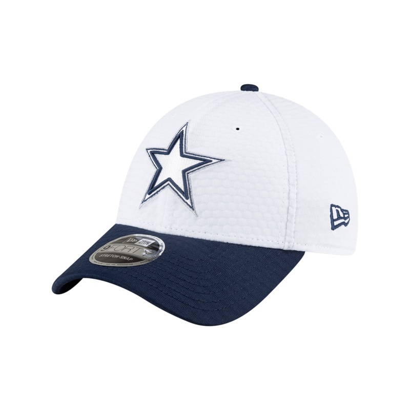 Dallas Cowboys New Era NFL 24 Training 9FORTY Stretch-Snapback Hat – White