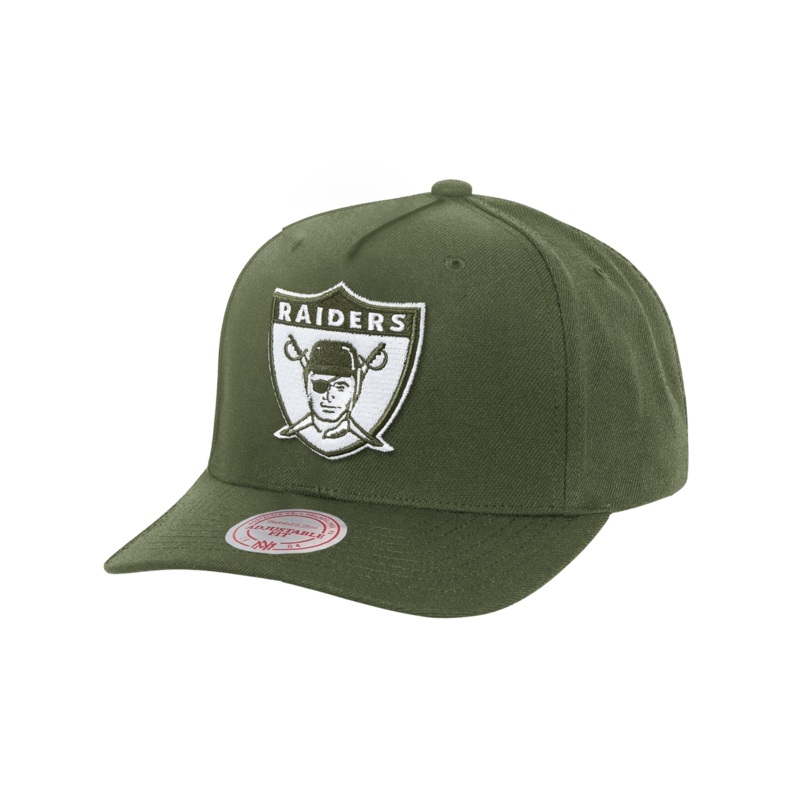 Las Vegas Raiders Mitchell & Ness NFL Tonal MVP Snapback Hat – Olive