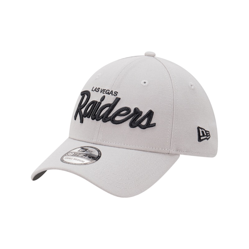 Las Vegas Raiders New Era NFL Script 39THIRTY Stretch-Fit Hat – Graphite