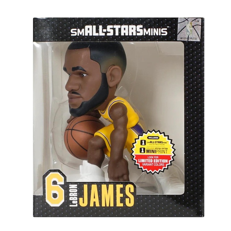 LeBron James Los Angeles Lakers Small-Stars NBA 6″ Mini Figure – Gold