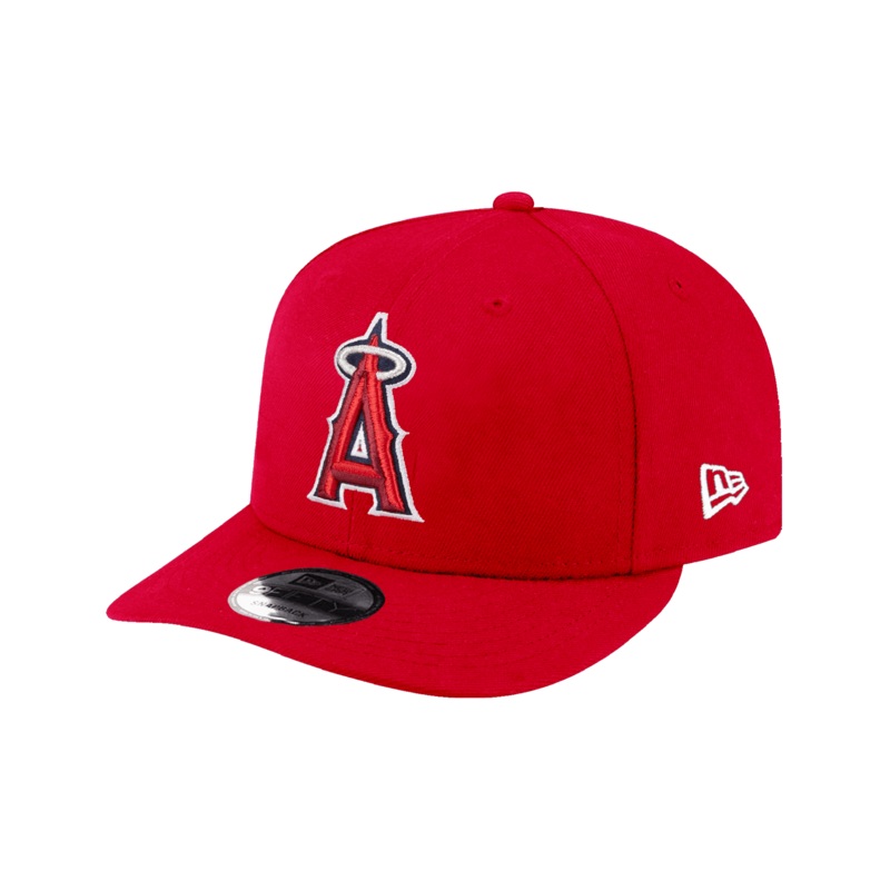 Los Angeles Angels New Era MLB Team 9FIFTY Pre-Curved Snapback Hat – Red