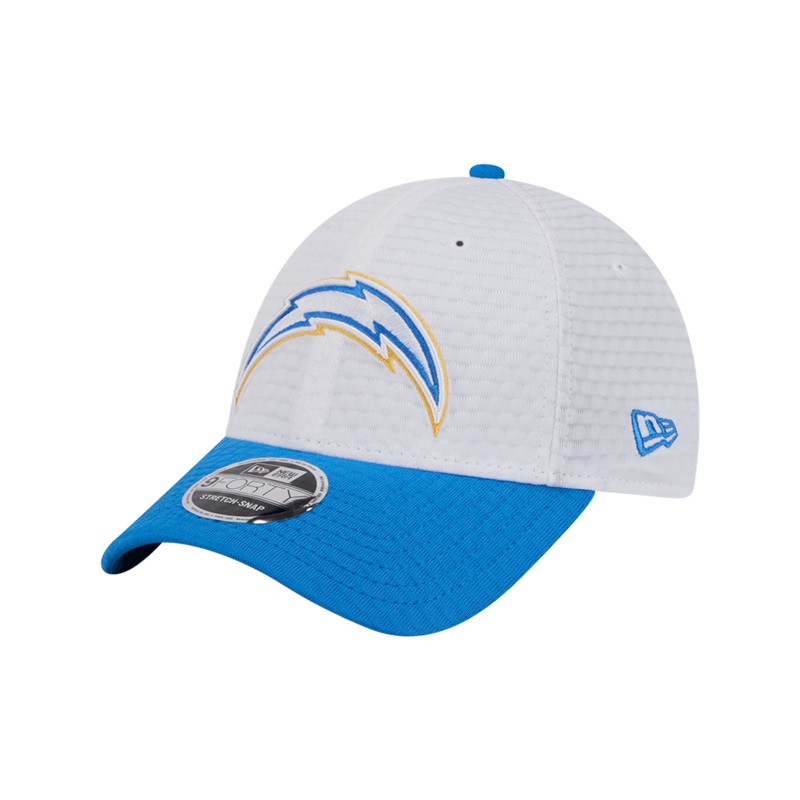 Los Angeles Chargers New Era NFL 24 Training 9FORTY Stretch-Snapback Hat – White