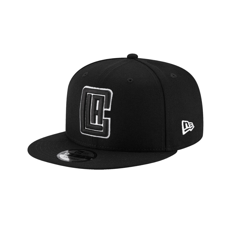 Los Angeles Clippers New Era NBA Black White 9FIFTY Snapback Hat – Black