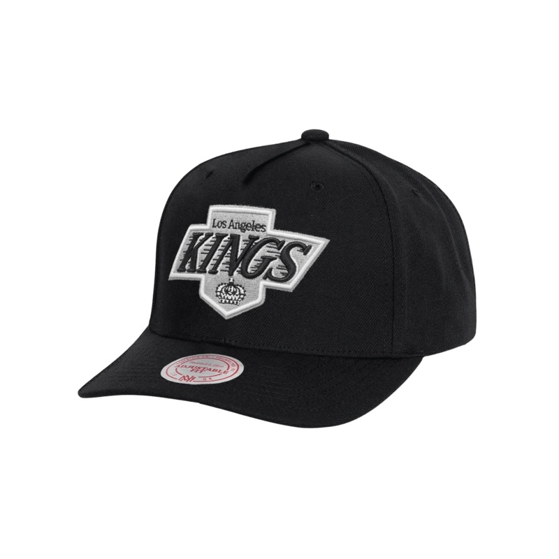 Los Angeles Kings Mitchell & Ness NHL Vintage Logo MVP Snapback Hat – Black